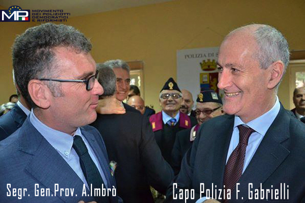 AGRIGENTO: VISITA DEL CAPO DELLA POLIZIA PREFETTO FRANCO GABRIELLI  M.P. RILANCIA CON LE RICHIESTE