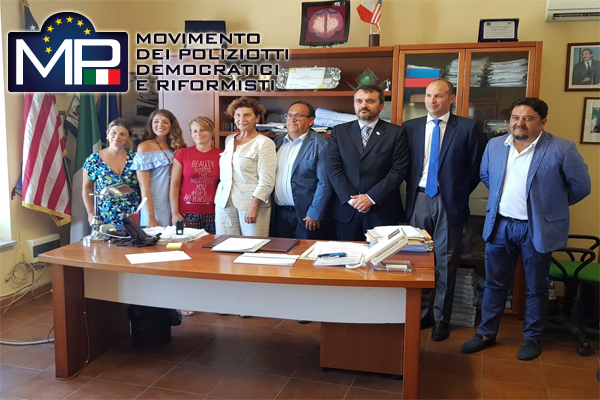 SIGLATO PROTOCOLLO D'INTESA TRA  COMUNE DI ISOLE DELLE FEMMINE QUARTO SAVONA QUINDICI  E IL MOVIMENTO DEI POLIZIOTTI DEMOCRATICI E RIFORMISTI