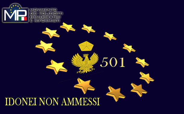 CONCORSO 501 VICE ISPETTORI M.P. NON DIMENTICA I 150 COLLEGHI IDONEI E NON VINCITORI