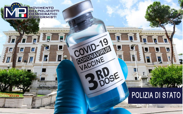 TERZA DOSE VACCINO PER LA POLIZIA DI STATO