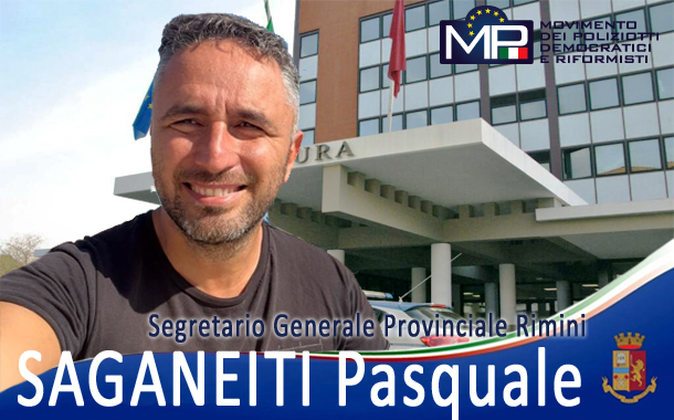 PASQUALE SAGANEITI E' IL NEO SEGRETARIO GENERALE PROVINCIALE MP DI RIMINI