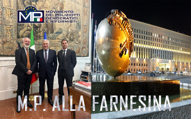 M.P. INCONTRA IL PRESIDENTE DI FORZA ITALIA MINISTRO DEGLI ESTERI ANTONIO TAJANI