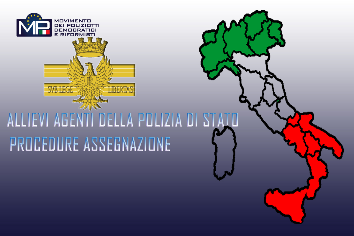 PROCEDURE ASSEGNAZIONI 229° CORSO ALLIEVI AGENTI DELLA POLIZIA DI STATO E CONNESSO PIANO DI DISTRIBUZIONE RUOLO ORDINARIO AGENTI E ASSISTENTI