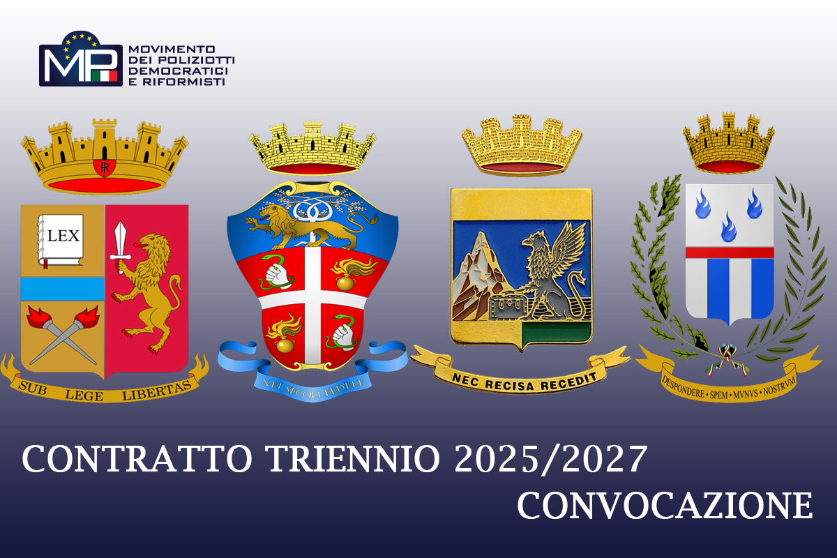 CONTRATTO DI LAVORO COMPARTO SICUREZZA E DIFESA -TRIENNIO 2025/2027  CONVOCAZIONE