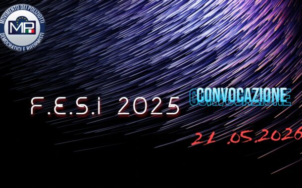 FESI 2025 RIUNIONE TECNICA CONVOCATA PER GIORNO 21 MAGGIO 2026