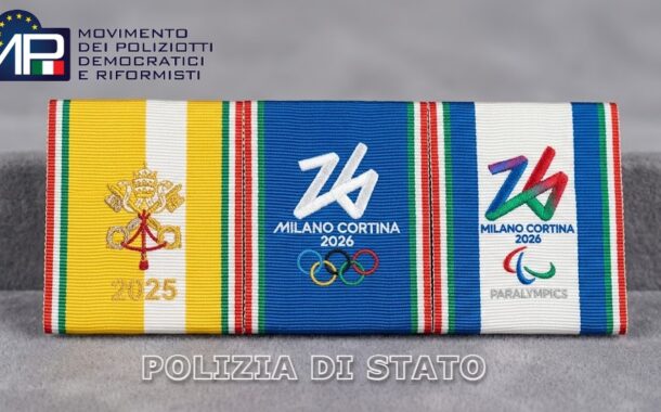 ISTITUZIONE ATTESTATO DI MERITO - NASTRINO - SERVIZI ORDINE PUBBLICO GIUBILEO 2025, XXV GIOCHI OLIMPICI INVERNALI E XIV PARALIMPICI MILANO CORTINA 26