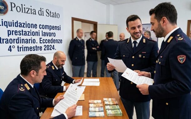 RIVALUTAZIONE TRATTAMENTO ECONOMICO DIRIGENTI E LIQUIDAZIONE ECCEDENZE 4º TRIMESTRE 2024 STRAORDINARIO PERSONALE POLIZIA DI STATO